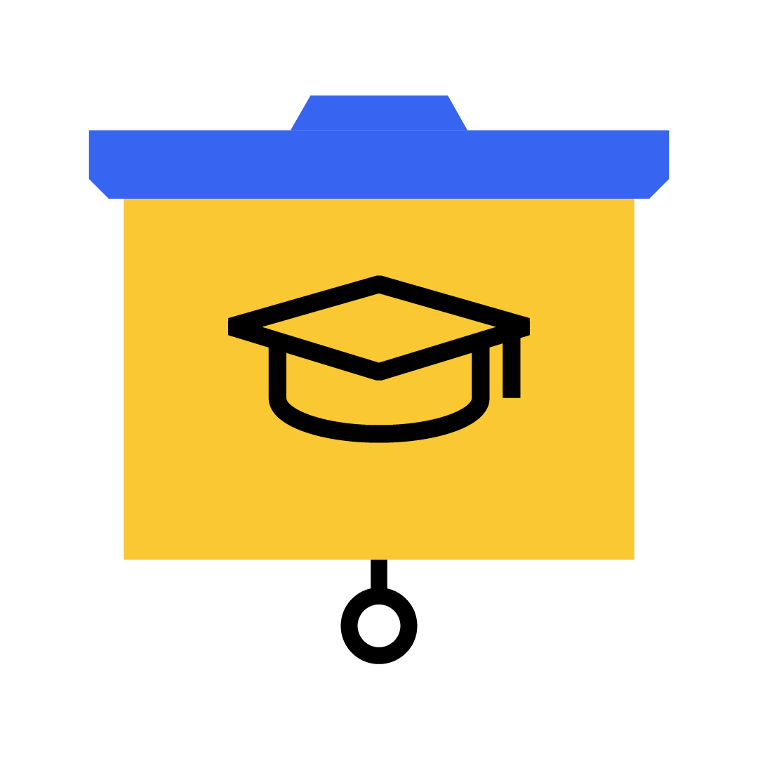 Icon showing certificate