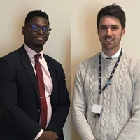 Teach First ambassadors and members of the Be Bold History network Sam Jones and Josh Garry